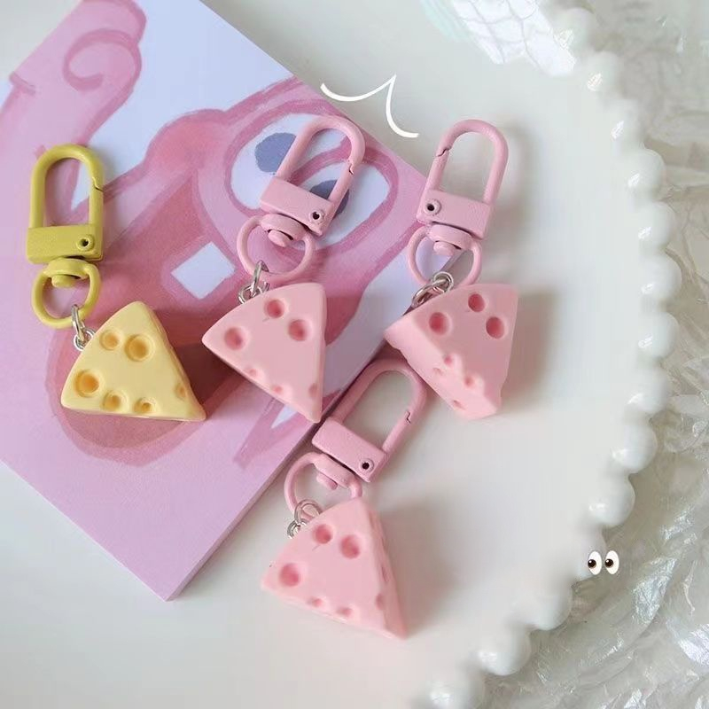 Beautycoco🍊Móc Khóa Hình Phô Mai Xinh Xắn Đáng Yêu