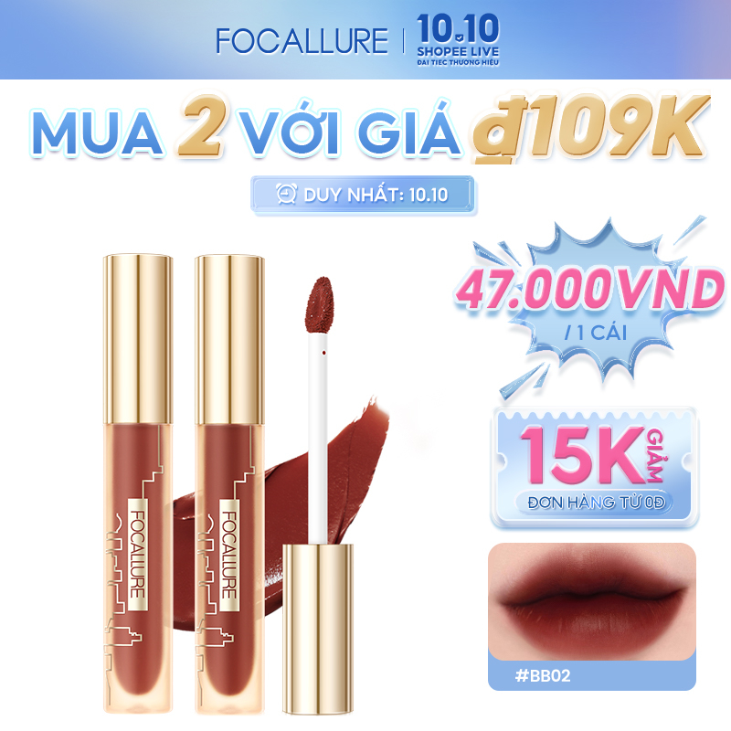 Son Lì Dưỡng Ẩm Lâu Trôi Mềm Mịn Như Nhung Focallure 2.8g