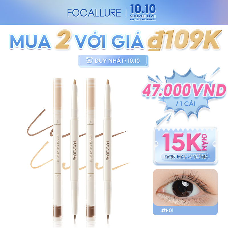 Gel kẻ mắt FOCALLURE 3D mềm mượt 14.5g