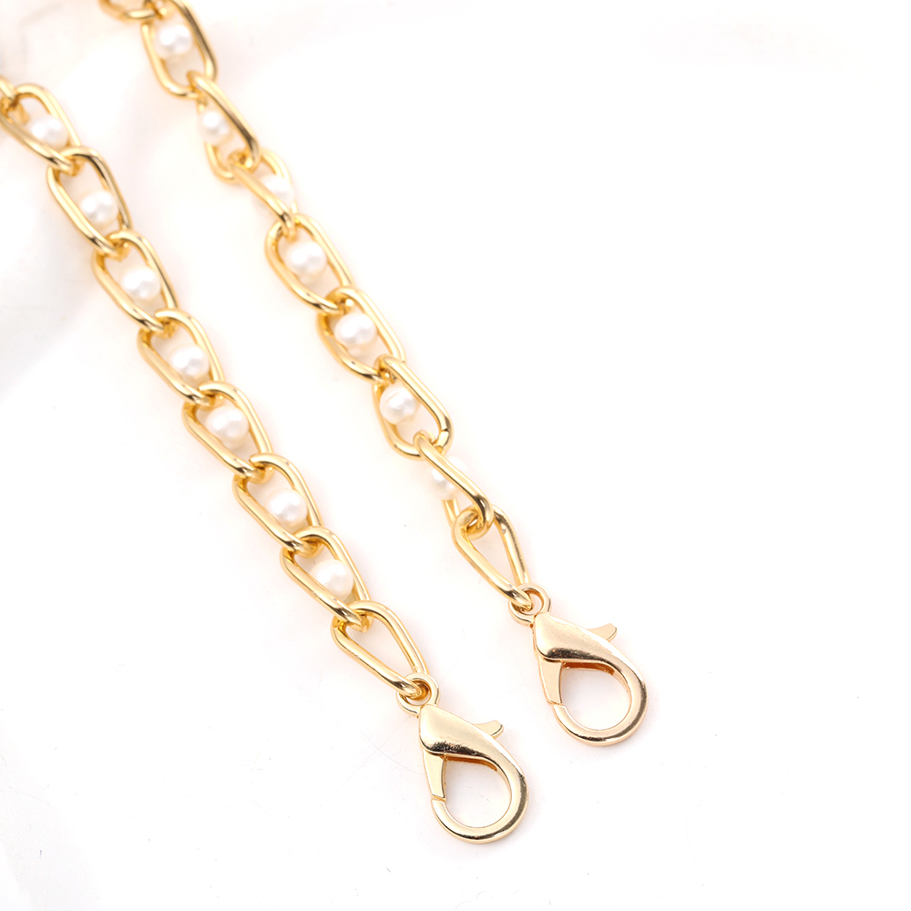 Dây xích thay thế gắn túi đeo vai đính ngọc trai giả dễ thương dành cho bạn nữ