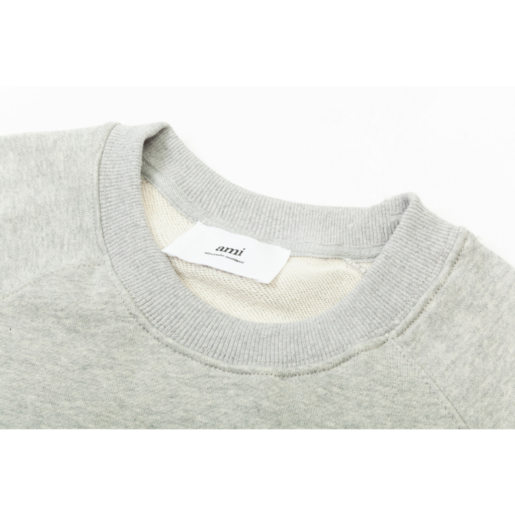 ❤️Hàng Có Sẵn Hàng Sẵn! ❤️❤️* A * m * Áo sweater unisex Cổ Tròn Thêu Hình Trái Tim Xốp vintage Thường Ngày