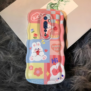 Dễ Thương Ốp Điện Thoại Dẻo Họa Tiết Chú Thỏ Xinh Xắn Chống Rơi Cho oppo reno2 reno2f 2z oppo reno3 reno5 oppo reno6 reno7