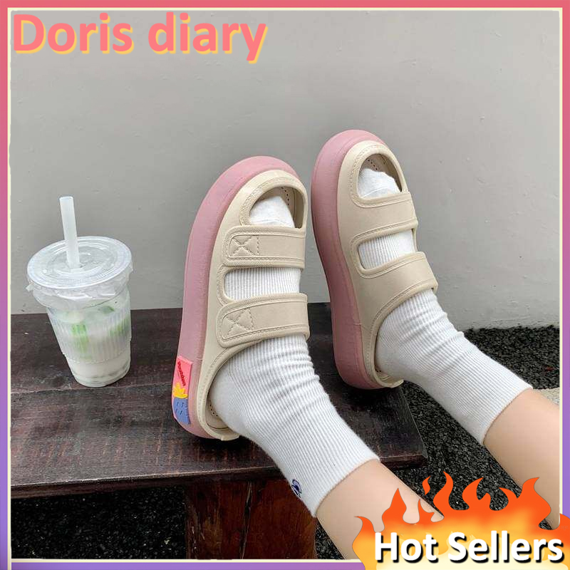 【Doris diary】Dép Quai Ngang Chống Trượt Phong Cách Hàn Quốc Dễ Thương Cho Nữ