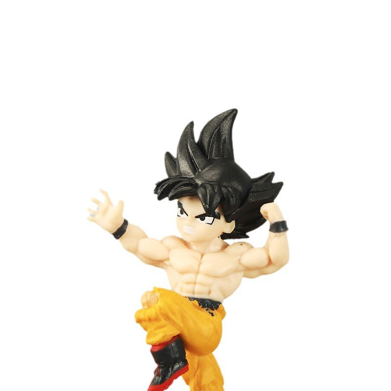 Set 6 Mô Hình Nhân Vật son goku vegeta kakarotto Morin Friendza broli 6.5cm
