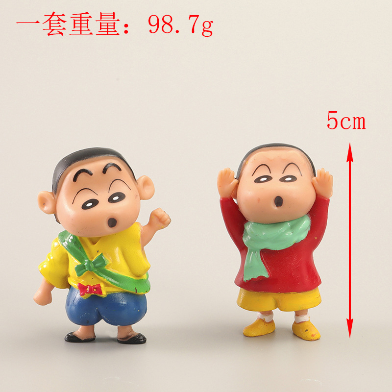 Set 6 Mô Hình Nhân Vật Phim Hoạt Hình shin-chan 5cm Bằng pvc