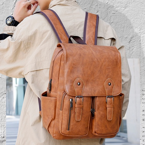 JINRU Balo Da Backpack Unisex Chống Nước 2023 NEW K96T0G1