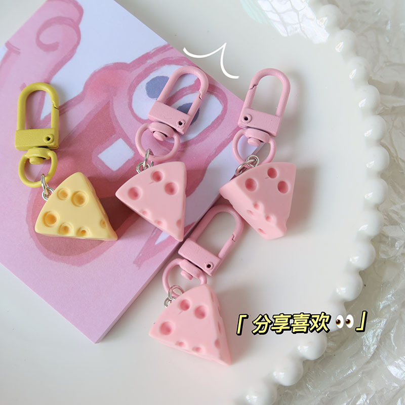 Letit | Móc Khóa Hình Miếng Phô Mai mini Dễ Thương