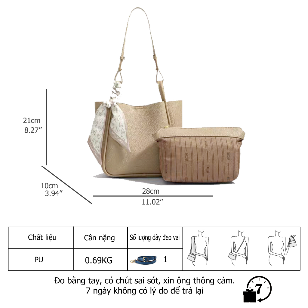 Túi Đeo Chéo Sức Chứa Lớn Phong Cách Mới Cho Nữ ca3-111