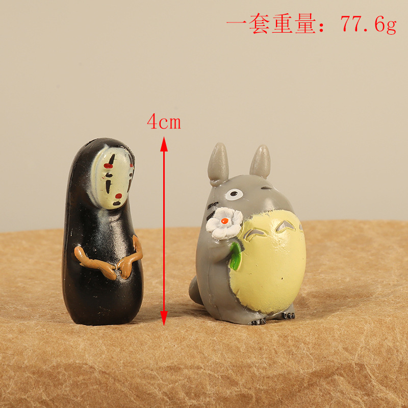 Set 9 Mô Hình Nhân Vật Phim Hoạt Hình totoro / Vô Diện / totoro / ghibli / miyazaki / hayao mei Bằng pvc