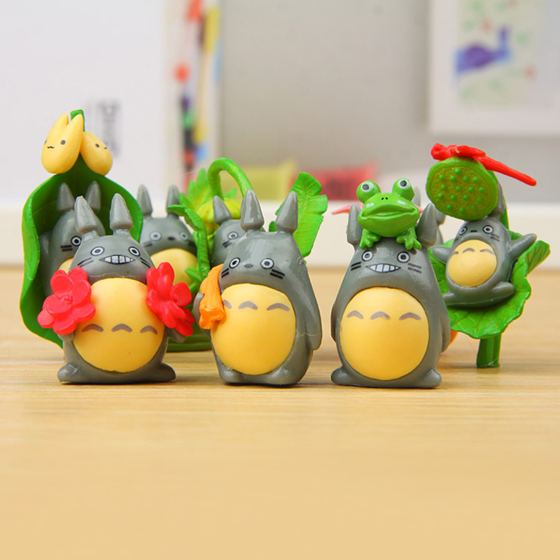 Set 8 Mô Hình Nhân Vật Phim Hoạt Hình totoro 3-4cm