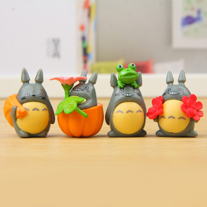 Set 8 Mô Hình Nhân Vật Phim Hoạt Hình totoro 3-4cm