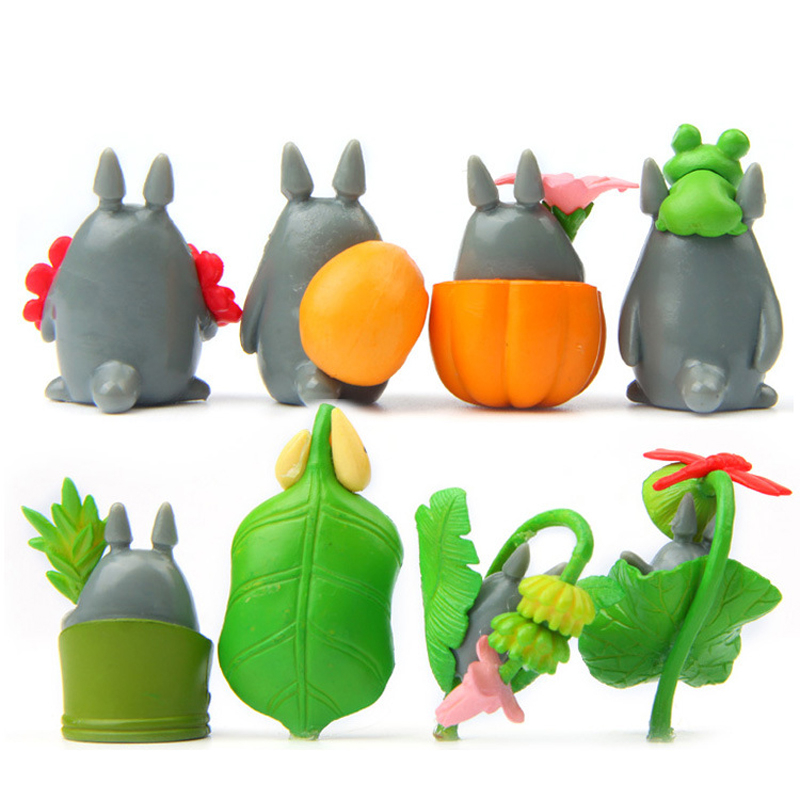 Set 8 Mô Hình Nhân Vật Phim Hoạt Hình totoro 3-4cm