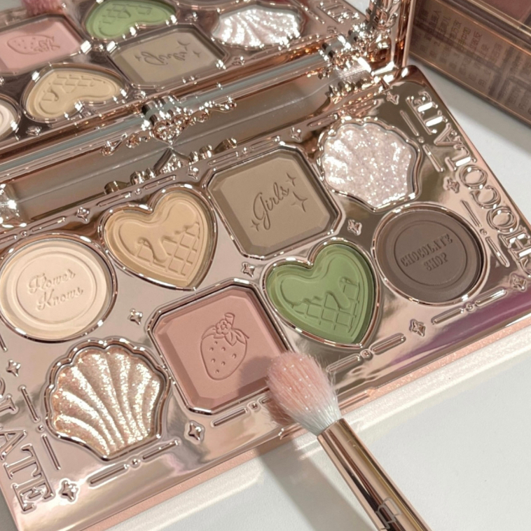 FLOWER KNOWS Bảng Phấn Mắt Hoa Văn Socola Tám Màu