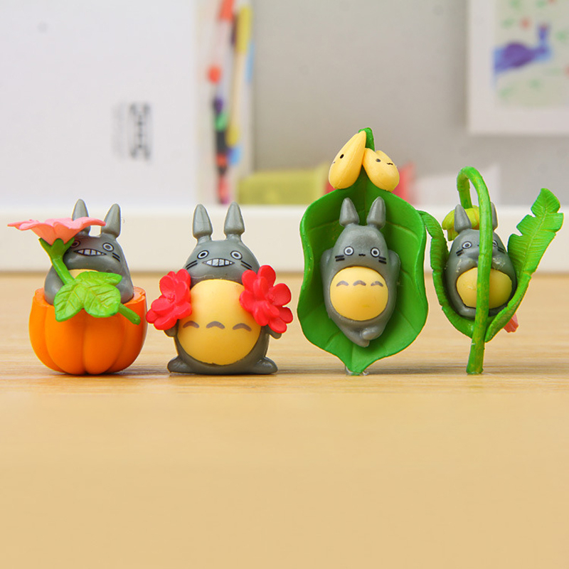Set 8 Mô Hình Nhân Vật Phim Hoạt Hình totoro 3-4cm