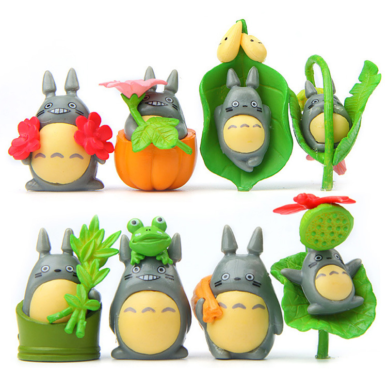 Set 8 Mô Hình Nhân Vật Phim Hoạt Hình totoro 3-4cm