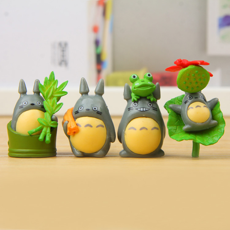 Set 8 Mô Hình Nhân Vật Phim Hoạt Hình totoro 3-4cm
