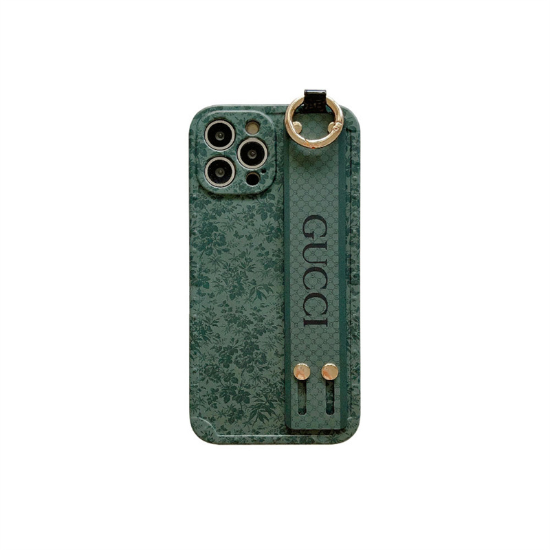 Ôp Điện Thoại Silicon Dẻo In logo Thời Trang Kèm Giá Đỡ Đeo Tay Cho iphone 15 14 plus 13 12 11 pro max Ốp