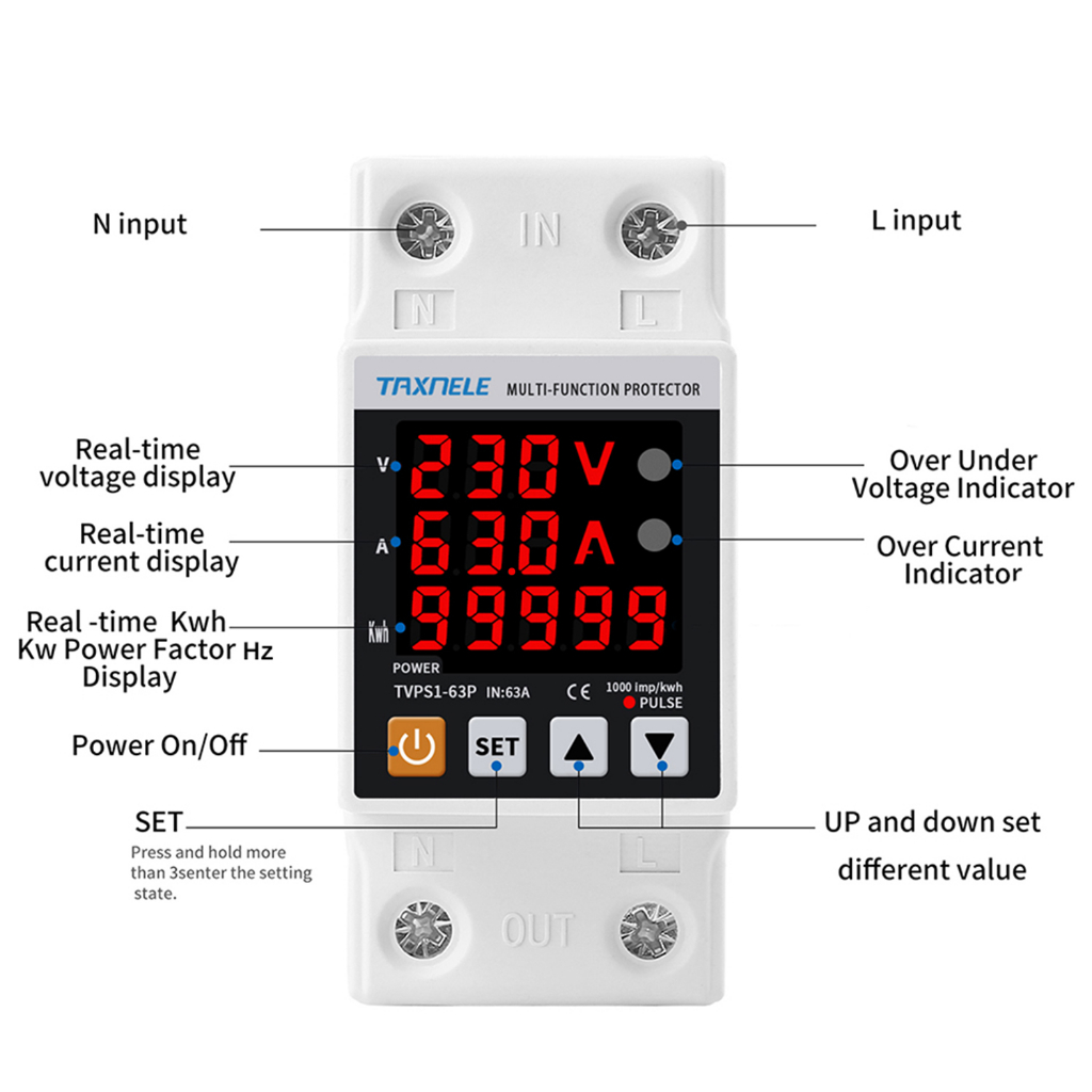Rơ Le 63A 230V 3 Trong 1 Cho Xe Hơi