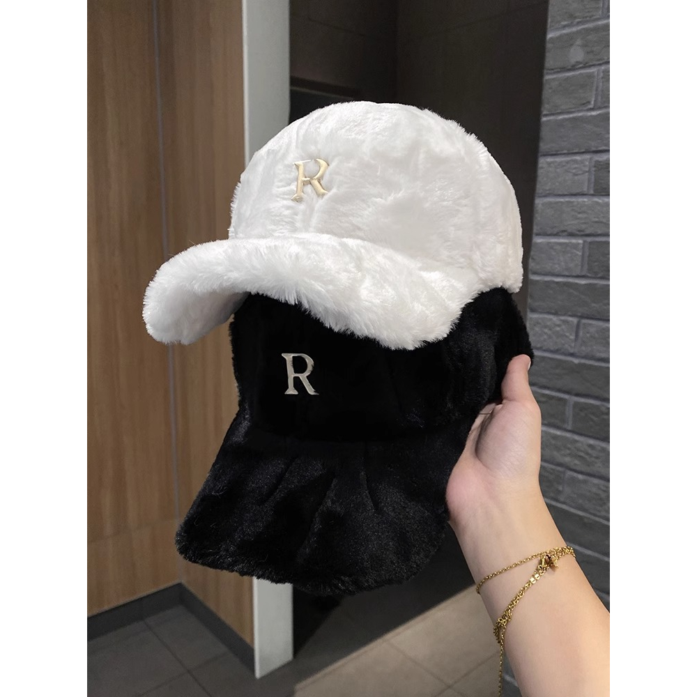 Mũ Lưỡi Trai Màu Đen In Chữ r Thời Trang Thu Đông 2023