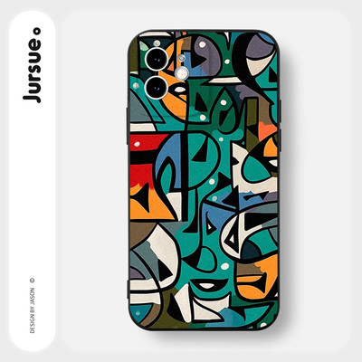 Ốp lưng JURSUE mềm chống bẩn hình độc lạ đơn giản Cho iPhone 17 16 15 14 13 12 11 PRO MAX SE 2020 X XR XS ip 8 7 Plus Y4228