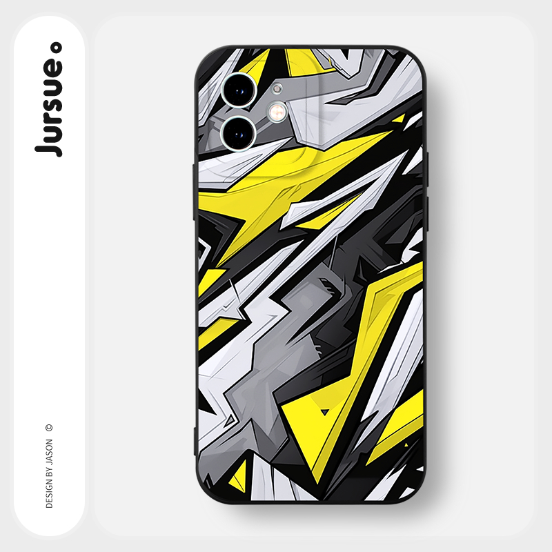 Ốp lưng JURSUE mềm chống bẩn hình ngầu nam đen Cho IPHONE 15 14 13 12 11 PRO MAX SE 2020 X XR XS ip 8 7 6 6S PLUS Y4229