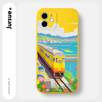 Ốp lưng JURSUE mềm chống sốc hình dễ thương đẹp Cho IPHONE 15 14 13 12 11 PRO MAX SE 2020 X XR XS ip 8 7 6 6S PLUS Y4223