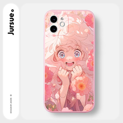 Ốp lưng JURSUE mềm chống sốc hoạt hình dễ thương đẹp Cho IPHONE 15 14 13 12 11 PRO MAX SE 2020 X XR XS ip 8 7 6 6S PLUS Y4222