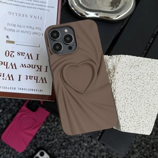 Ốp Điện Thoại Chống Rơi Họa Tiết Trái Tim Ba Chiều Cho iphone 15 14 13 12 11 pro max plus