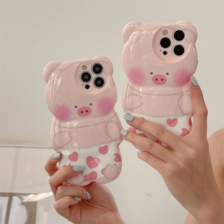 Ốp điện thoại IPhone hình gấu tình yêu ba chiều cho iPhone16 15ProMax 14ProMax 13 12 ProMax XR XS Max iPhone15