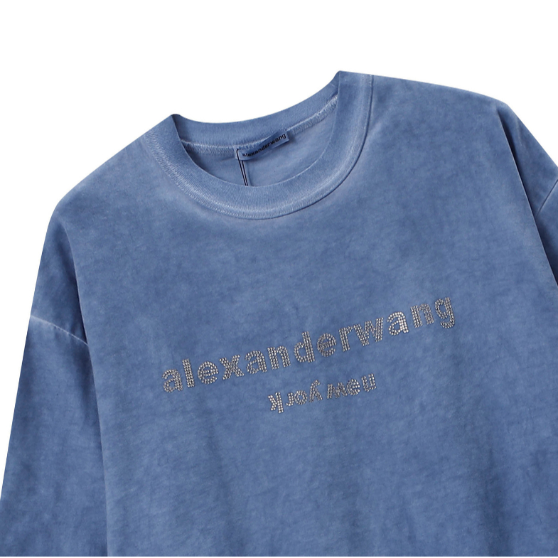 Áo Thun Tay Ngắn In Họa Tiết Kim Cương Sáng Bóng Phong Cách Đường Phố unisex