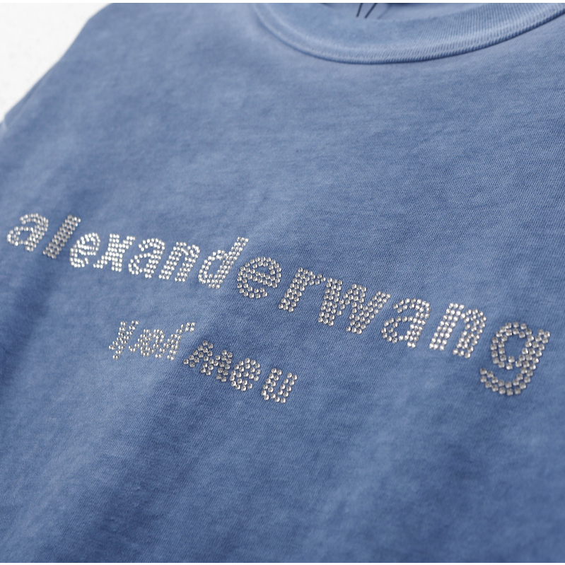 Áo Thun Tay Ngắn In Họa Tiết Kim Cương Sáng Bóng Phong Cách Đường Phố unisex