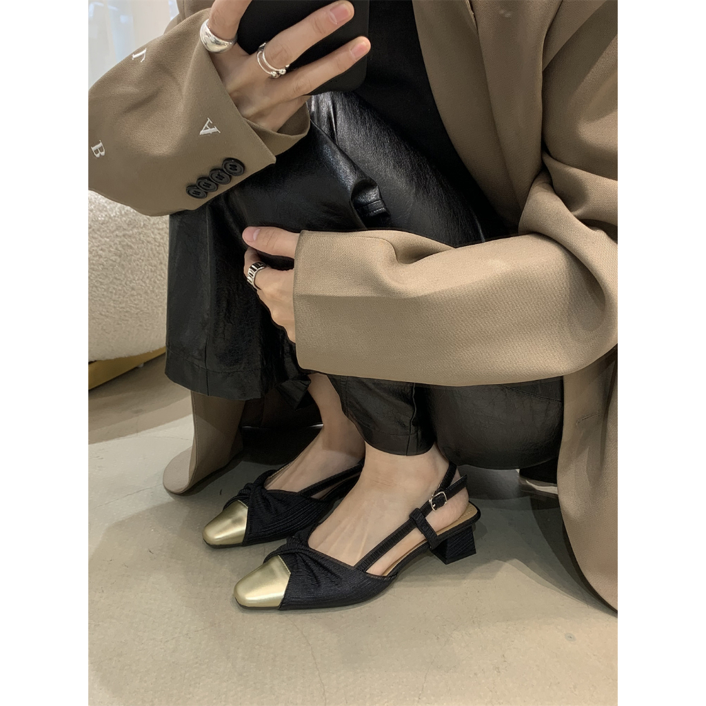 Facesun Xăng đan Đế Dày Phong Cách Pháp Thời Trang Xuân Thu Cho Nữ