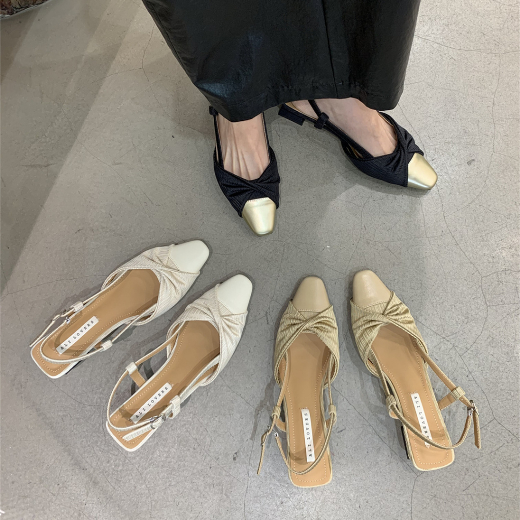 Facesun Xăng đan Đế Dày Phong Cách Pháp Thời Trang Xuân Thu Cho Nữ