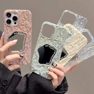 Ốp Điện Thoại tpu Mềm Tráng Gương In Chữ Tiếng Anh 3D Cho Iphone 14 14 pro 14 pro max 13 pro max 12 pro max 11 xsmax