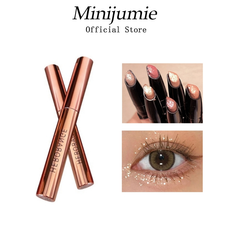 Bút kẻ mắt HERORANGE Minijumie 6 màu dạ quang ánh ngọc trai kim cương sáng bóng lung linh