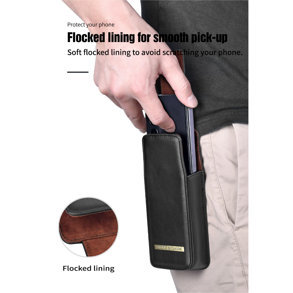 Puloka Túi Da Đựng Điện Thoại samsung galaxy z fold 5 / 4 / 3 / 2