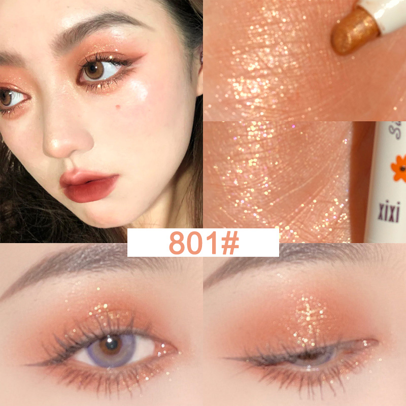 Bút Con Tằm Lười Thỏi Bắt Sáng Phấn Mắt Lấp Lánh Không Thấm Nước Làm Sáng Trang Điểm Mắt