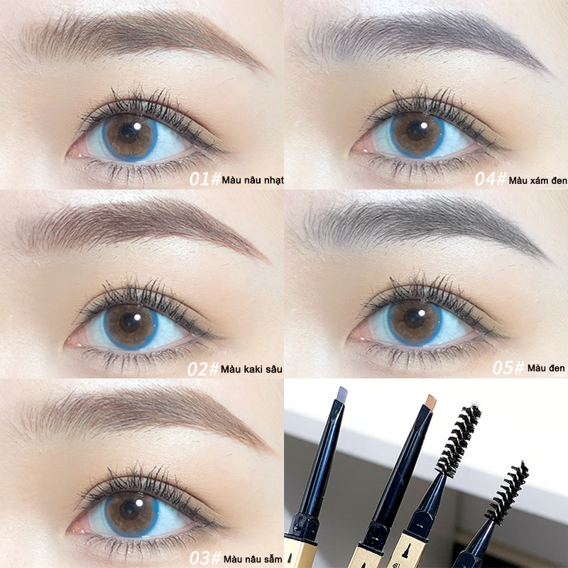 Xiaojin Chì Kẻ Mày 0.1g Chống Thấm Nước Chống Thấm Mồ Hôi Cho Người Mới Bắt Đầu