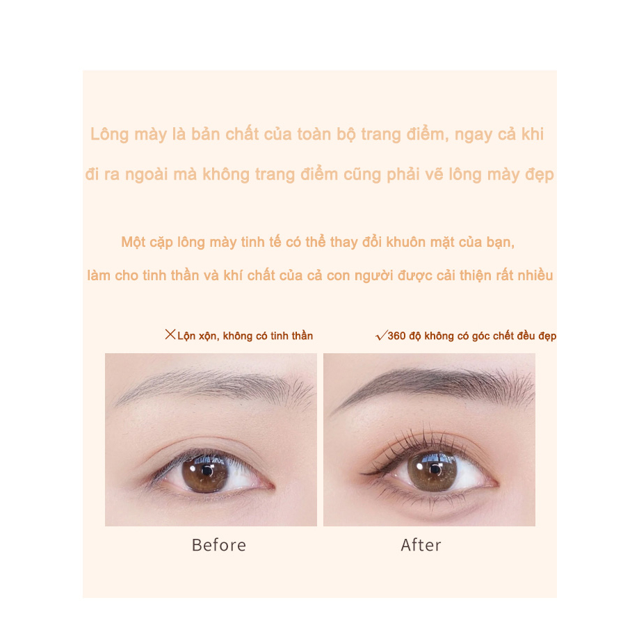 Xiaojin Chì Kẻ Mày 0.1g Chống Thấm Nước Chống Thấm Mồ Hôi Cho Người Mới Bắt Đầu