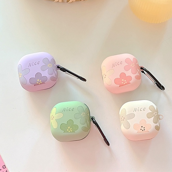 Bao Da Điện Thoại Chống Sốc Hình Gấu Cho samsung galaxy Buds 2 / Buds Live / Buds FE / Buds2 Pro / Buds Pro ins Ốp
