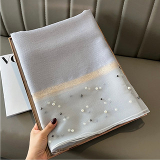 Khăn Choàng Mỏng Đính Hạt Thời Trang Thu Đông Cho Nữ