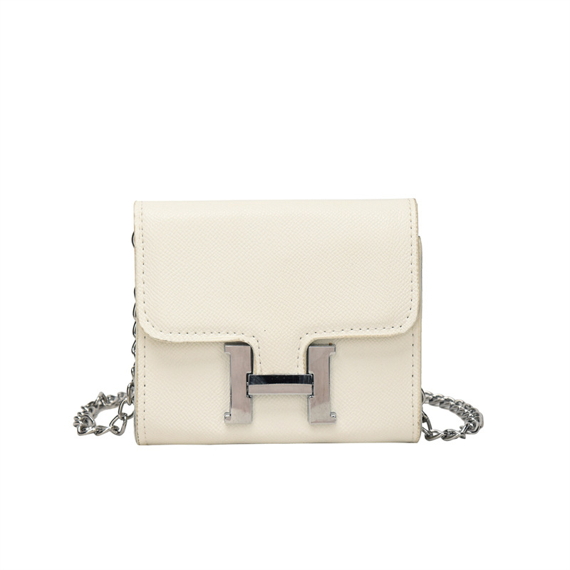 Túi đeo chéo mini IELGY khóa chữ H phối dây xích thời trang cho nữ