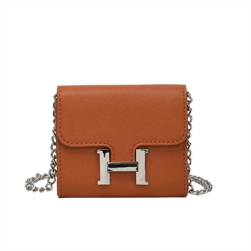 Túi đeo chéo mini IELGY khóa chữ H phối dây xích thời trang cho nữ