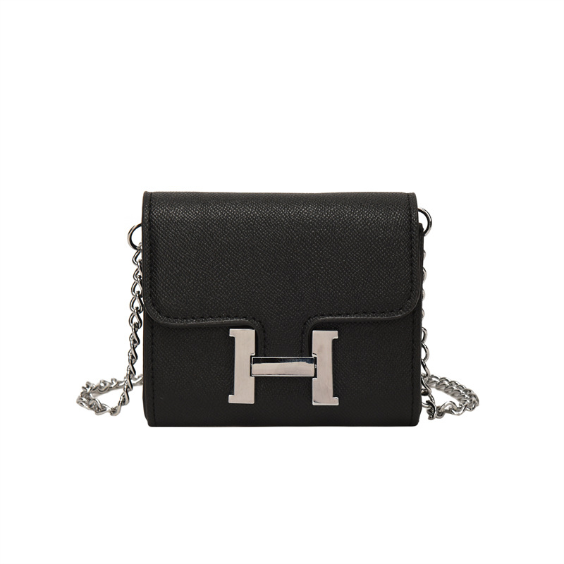 Túi đeo chéo mini IELGY khóa chữ H phối dây xích thời trang cho nữ