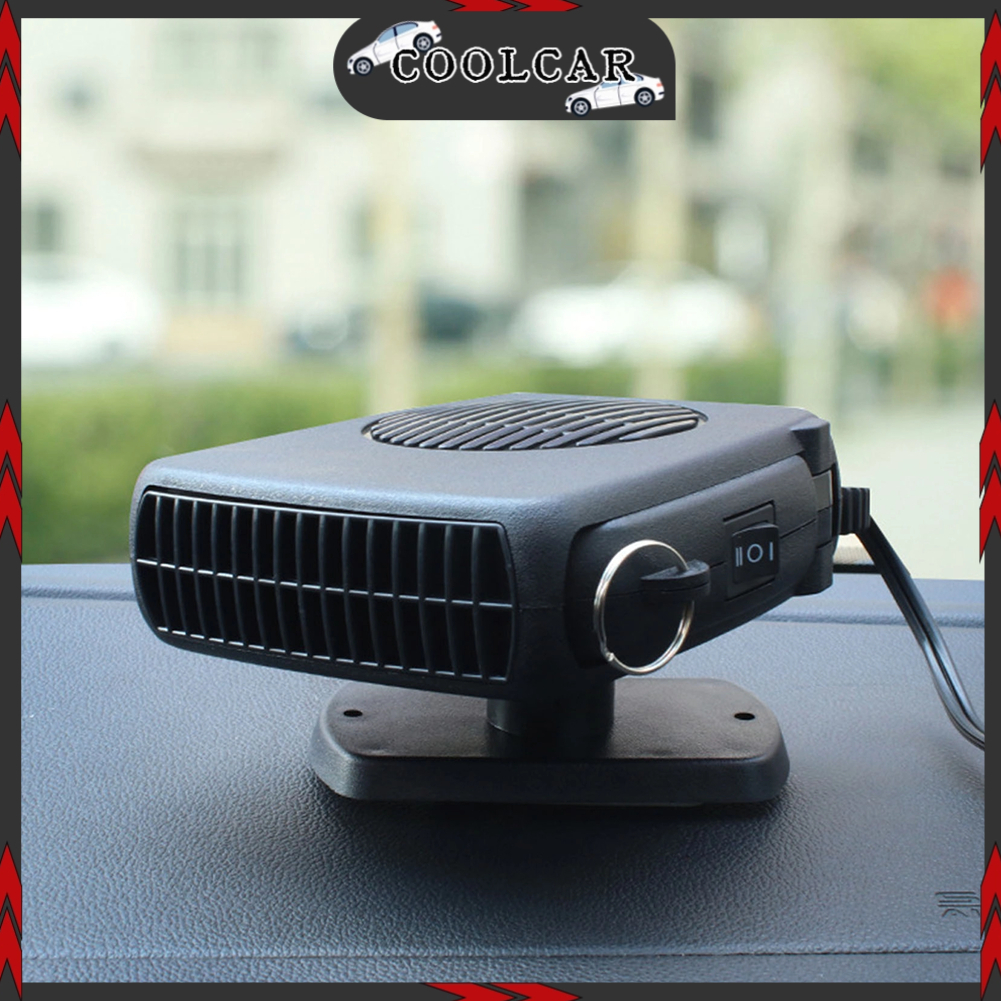 máy sưởi ấm ô tô - Máy Sưởi Ô Tô Di Động Đế Xoay 360 Độ 2 Trong 1 Màu Đen - CoolCar