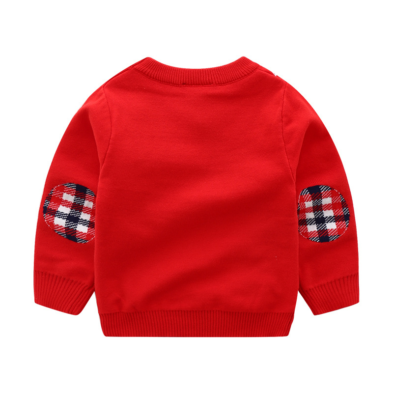 Áo sweater cotton Hai Lớp Họa Tiết Bông Tuyết Giáng Sinh Phong Cách Âu Mỹ Cho Bé Trai Và Bé Gái
