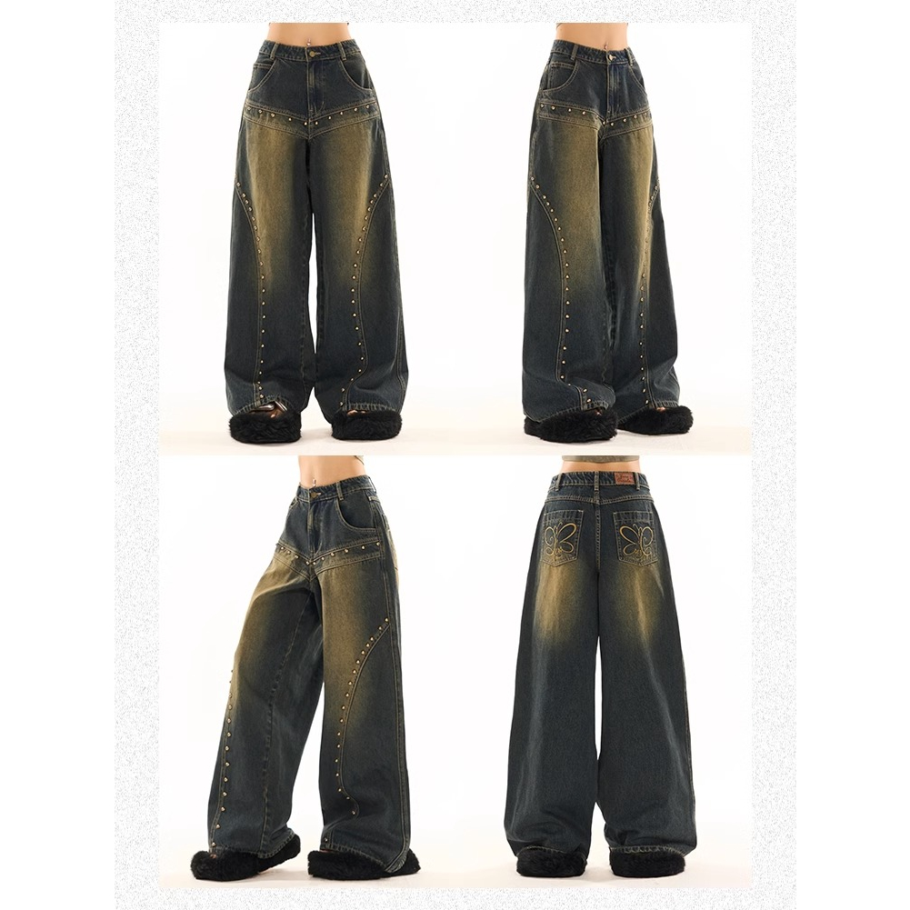 Quần jeans Nữ Lưng Thấp Thời Trang Hàn