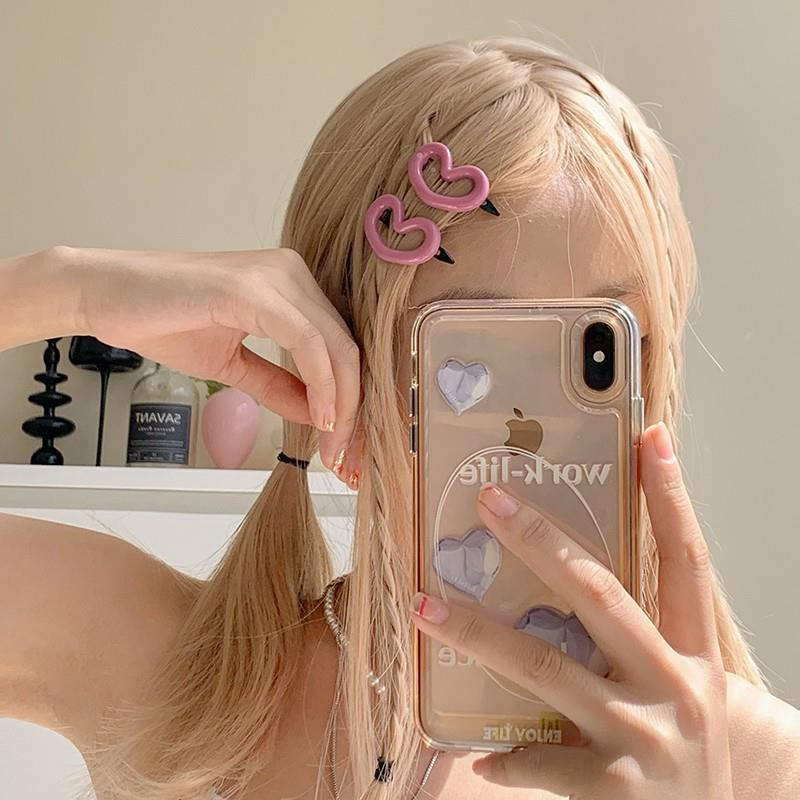 Set 10 Kẹp Tóc Hình Ngôi Sao Năm Cánh Màu Hồng Dễ Thương Phong Cách Hàn Quốc Cho Nữ