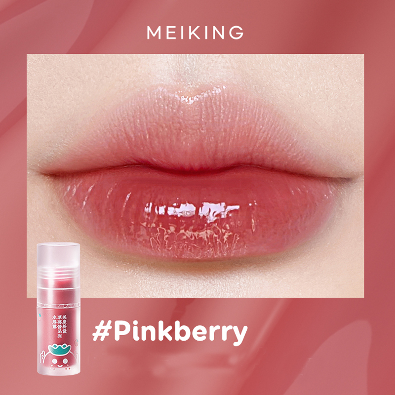 Son tint bóng MEIKING dâu tây bền màu lâu trôi dưỡng ẩm cho môi