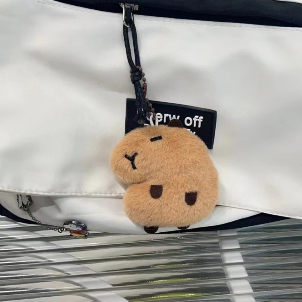 Móc Khóa Búp Bê capibara Nhồi Bông Dễ Thương